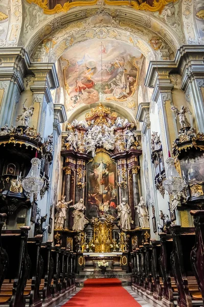 Frohnleiten Áustria Agosto 2017 Vista Interiores Antiga Igreja Católica Frohnleiten — Fotografia de Stock