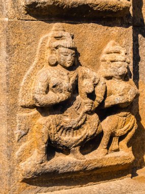 VELLORE, Hindistan - Ocak, 2018 yaklaşık. Sri Jalakandeswarar Vellore tapınakta görünümünü. Mimari ayrıntılar.