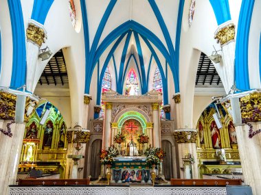 Bangalore, Hindistan - Ocak, 2018 yaklaşık. St. Mary Bazilikası Bangalore iç.