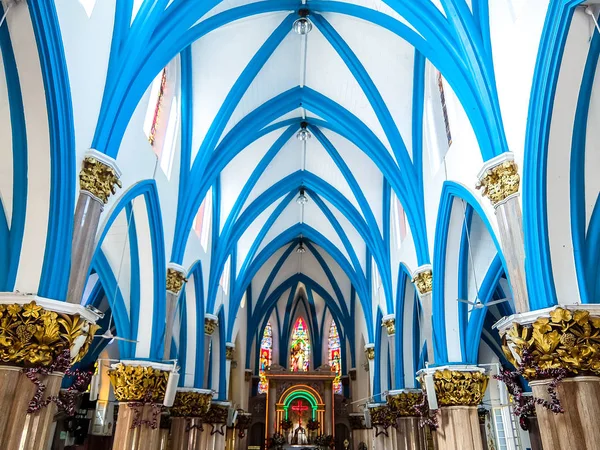 Бангалор Индия Январь 2018 Года Интерьеры Базилики Святой Марии Бангалоре — стоковое фото