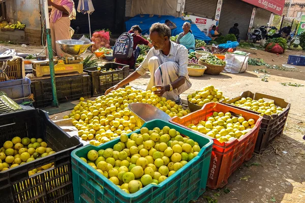 Bangalore India Circa Enero 2018 Dentro Russel Market Bangalore — Foto de Stock