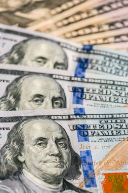 Doları banknot closeup. Amerikan nakit para arka plan.