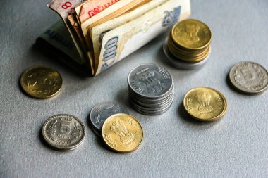 Hint para birimi (banknot ve madeni paraların görünümünü portre).