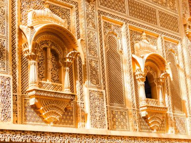 Mimari Jaisalmer fort, Jaisalmer, Rajasthan, Hindistan.
