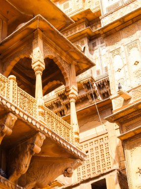 Mimari Jaisalmer fort, Jaisalmer, Rajasthan, Hindistan.
