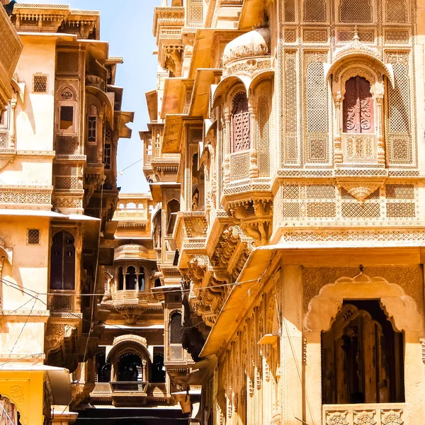 Jaisalmer Indien Cirka Mars 2018 Vacker Arkitektur Patwon Haveli Jaisalmer — Stockfoto