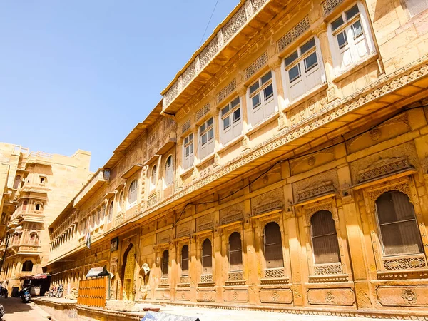 Jaisalmer Indien Cirka Mars 2018 Vacker Arkitektur Patwon Haveli Jaisalmer — Stockfoto