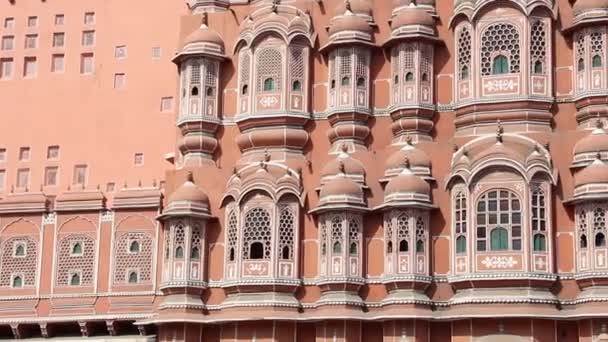 Jaipur India Circa Maart 2019 Prachtig Uitzicht Hawa Mahal Jaipur — Stockvideo