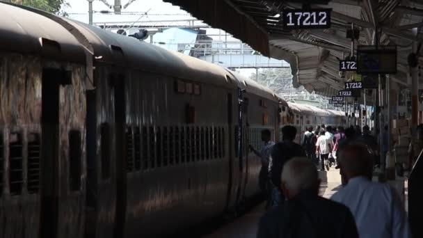 Бангалор Індія Близько 2019 Лютого Вид Залізничний Вокзал Єванпур — стокове відео