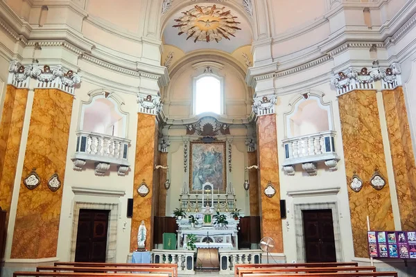 Tarquinia Itália Circa Setembro 2017 Interiores Igreja Católica Chiesa Del — Fotografia de Stock