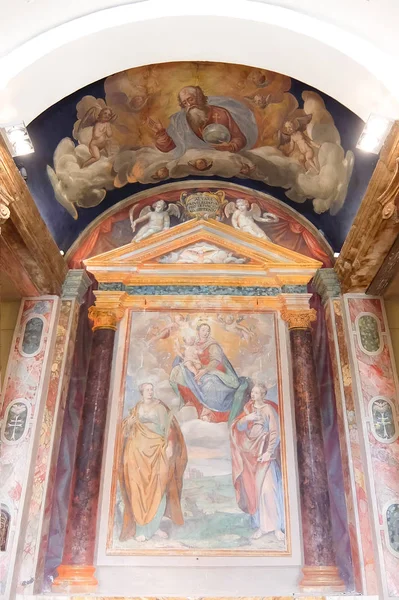 Santa Severa Itálie Circa Září 2017 Interiér Katolického Kostela Svaté — Stock fotografie