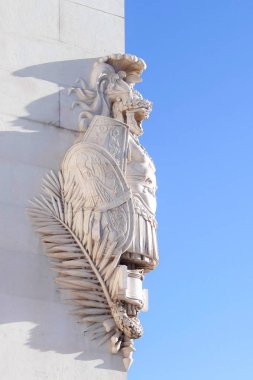 Roma, İtalya. Heykeller ve ulusal anıt, Victor Emmanuel (Altare della Patria vatanın sunak olarak da bilinen II (Monumento Veneto Vittorio Emanuele II)).