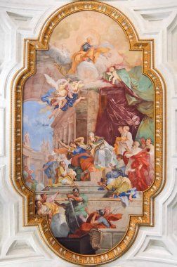 Roma, İtalya. Katolik Kilisesi (Basilica di San Pietro in Vincoli tavan)