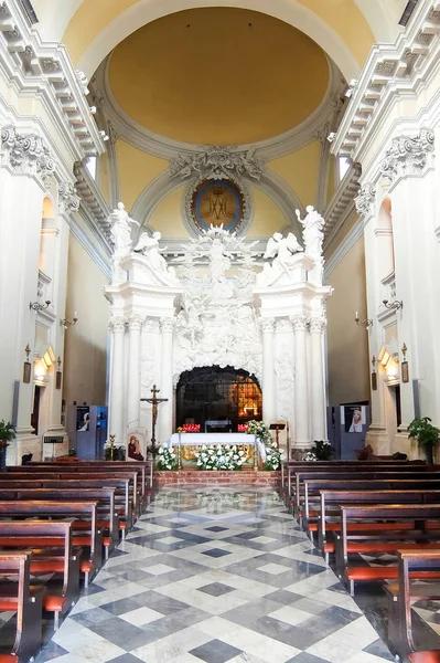 Narni Scalo Itália Circa Setembro 2017 Interior Igreja Católica Chiesa — Fotografia de Stock