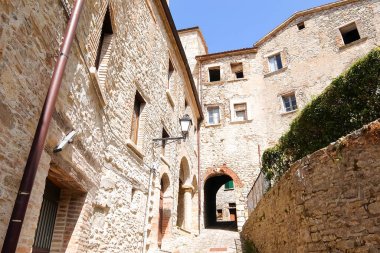 Pennabilli Comune 'nin güzel sokakları, Italya