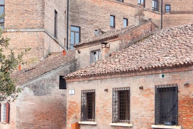 Mesola, İtalya - Ağustos 2017. Mesola Kalesi Mimari Kompleksi.