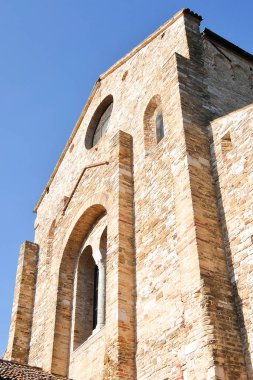 Aquileia, Italya. Basilica di Santa Maria Assunta manzarası.