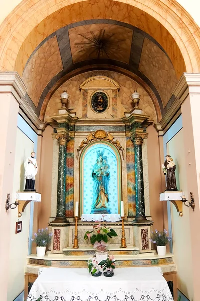 Comacchio Italia Circa Agosto 2017 Interiores Iglesia Católica Comacchio Chiesetta — Foto de Stock