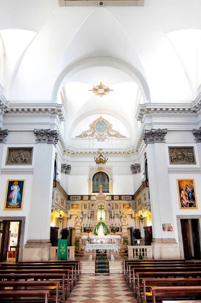 Chioggia Olaszország Circa Augusztus 2017 Katolikus Templom Belseje Chiesa Dei — Stock Fotó