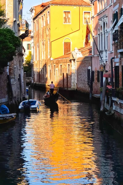 Venice Italy Circa August 2017 Beautiful Venice Canals Evening Time — Stock Photo, Image