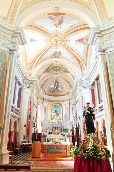 Cussignacco Italia Circa Agosto 2017 Interiores Iglesia Católica Cussignacco Chiesa — Foto de Stock