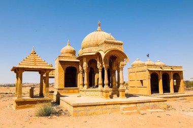 Jaisalmer fort Vyas Chhatri Mimarisi, Rajasthan, Hindistan.