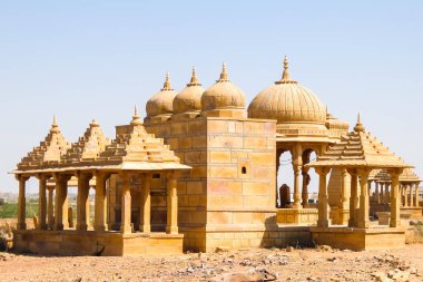 Jaisalmer fort Vyas Chhatri Mimarisi, Rajasthan, Hindistan.