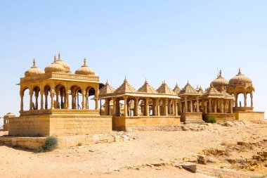 Jaisalmer fort Vyas Chhatri Mimarisi, Rajasthan, Hindistan.