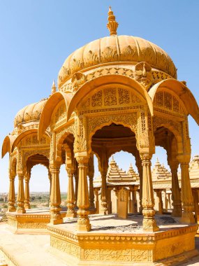Jaisalmer fort Vyas Chhatri Mimarisi, Rajasthan, Hindistan.