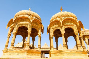 Jaisalmer fort Vyas Chhatri Mimarisi, Rajasthan, Hindistan.