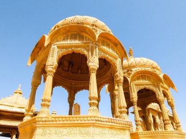 Jaisalmer fort Vyas Chhatri Mimarisi, Rajasthan, Hindistan.