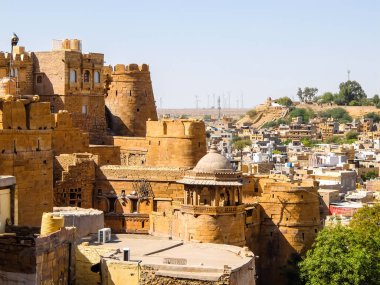 Jaisalmer kalesinin mimarisi, Rajasthan, Hindistan.