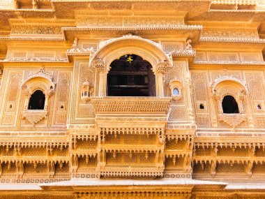 Jaisalmer kalesinin mimarisi, Rajasthan, Hindistan.