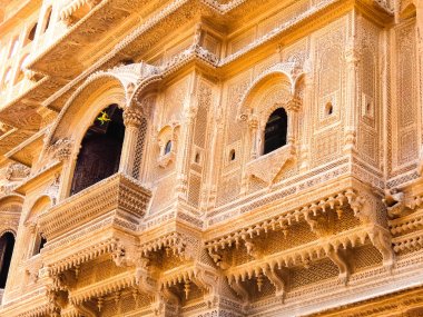 Jaisalmer kalesinin mimarisi, Rajasthan, Hindistan.