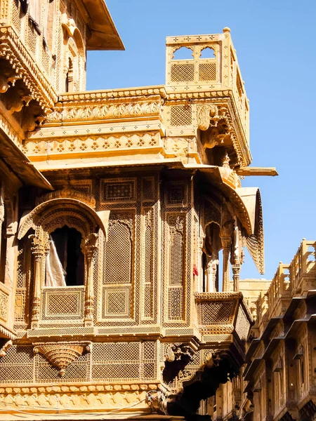 Jaisalmer India Circa Marzo 2018 Bellissima Architettura Patwon Haveli Jaisalmer — Foto Stock