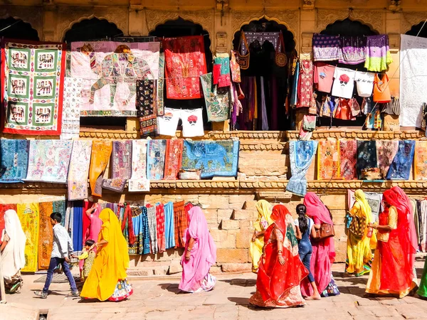 Jaisalmer Indie Circa March 2018 Pouliční Obchod Jaisalmer Royalty Free Stock Fotografie