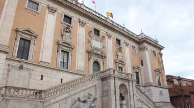 Roma, İtalya - Mayıs 2019. Roma'da Campidoglio (Capitoline tepesi) görünümü.