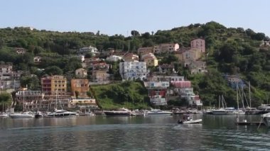 Agropoli, İtalya - Circa Haziran 2019. Agropoli Şehir Manzarası.