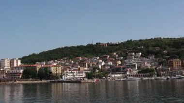 Agropoli, İtalya - Circa Haziran 2019. Agropoli Şehir Manzarası.