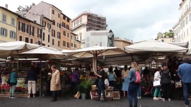 Ρώμη Ιταλία Γύρω Στις 2019 Μαΐου Διάσημη Αγορά Του Δρόμου — Αρχείο Βίντεο