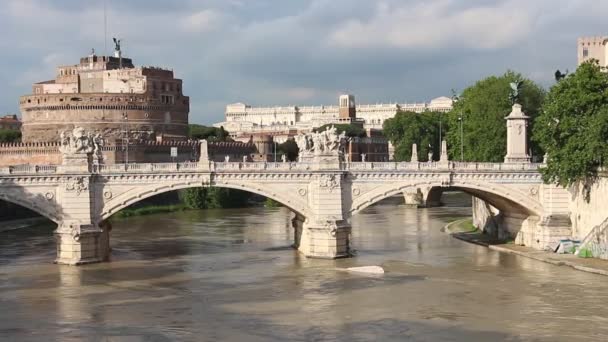 Rom Italien Mai 2019 Blick Auf Die Burg Des Heiligen — Stockvideo