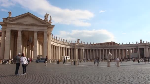 Ρώμη Ιταλία Γύρω Στις 2019 Μαΐου Θέα Στην Πλατεία Αγίου — Αρχείο Βίντεο