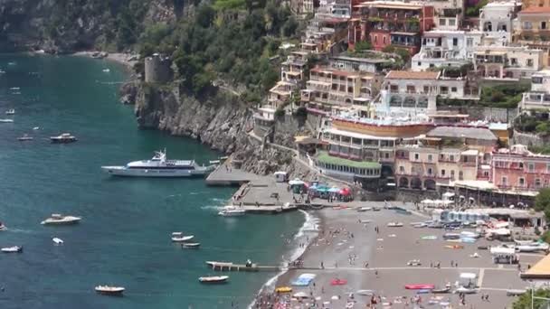 Positano Italia Circa Junio 2019 Hermosa Vista Del Paisaje Urbano — Vídeos de Stock