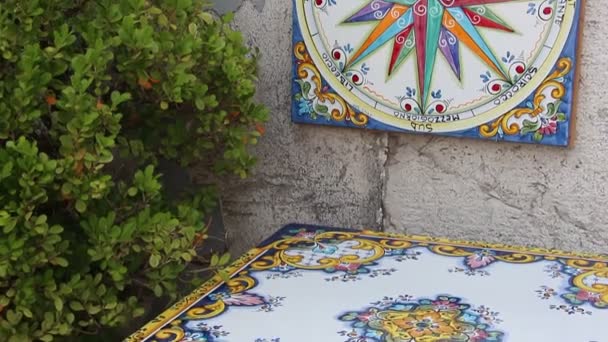 Vietri Sul Mare Włochy Circa Czerwiec 2019 Słynna Ceramika Ręcznie — Wideo stockowe