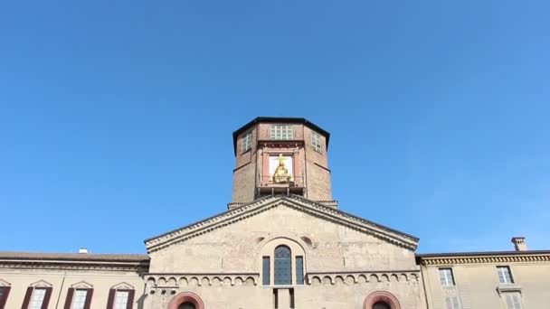 Reggio Emilia Italien Juni 2019 Blick Auf Die Kathedrale Von — Stockvideo
