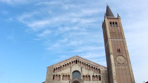 Парма Италия Июнь 2019 Года Вид Парму Cattedrale Parma — стоковое видео