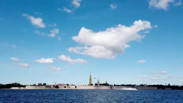 San Pietroburgo Russia Circa Agosto 2019 Timelapse Pietro Paolo Fortezza — Video Stock