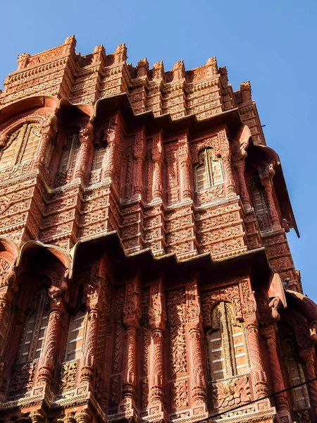 Bikaner Ινδία Circa Μάρτιος 2018 Παραδοσιακή Αρχιτεκτονική Του Bikaner — Φωτογραφία Αρχείου