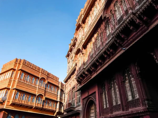 Bikaner Ινδία Circa Μάρτιος 2018 Παραδοσιακή Αρχιτεκτονική Του Bikaner — Φωτογραφία Αρχείου