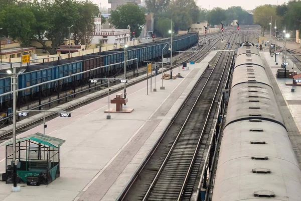Bikaner India Circa Marzo 2018 Vista Estación Tren Bikaner — Foto de Stock